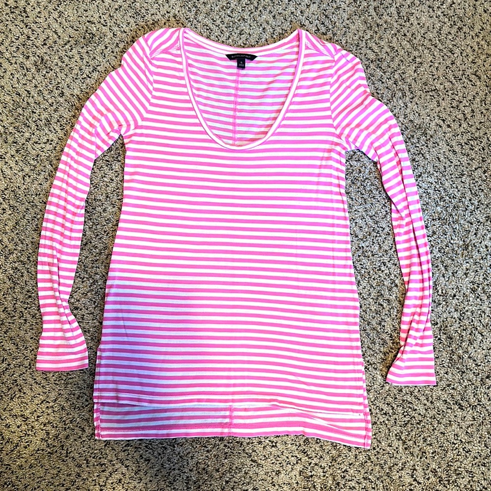 Pink and White striped top!